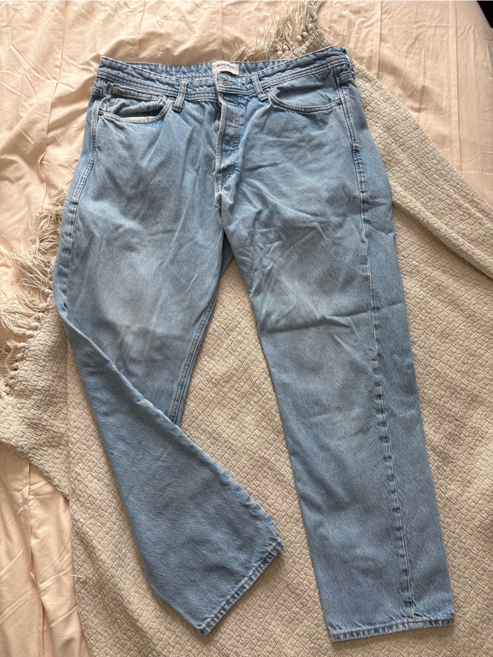 Jack & Jones Light Blue Straight Leg Jeans